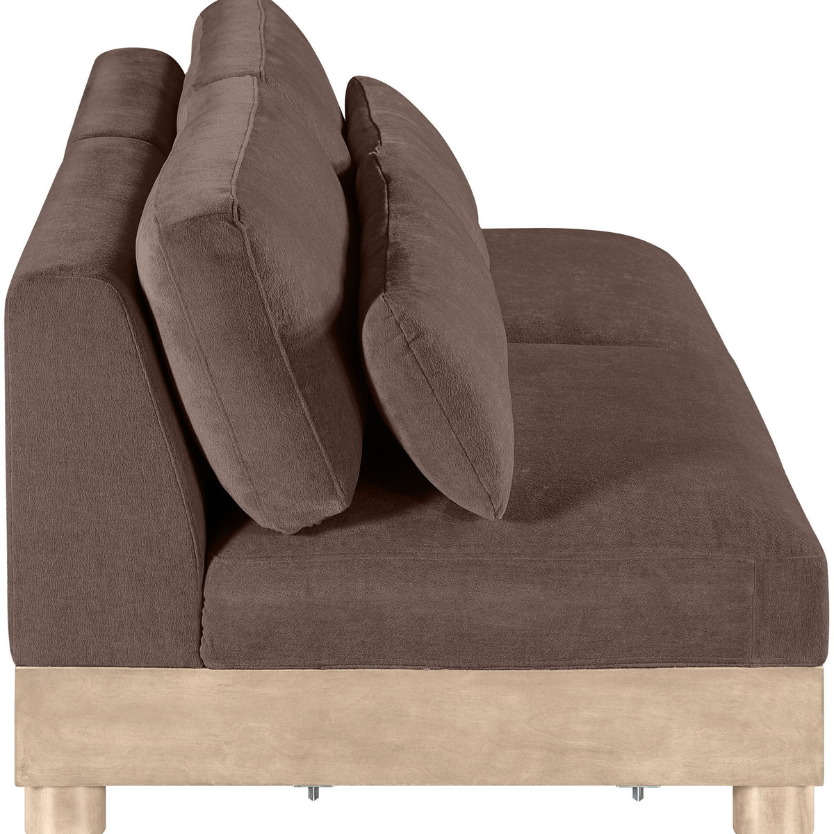 Turin - Chenille Fabric Upholstered Modular Sectional - Brown