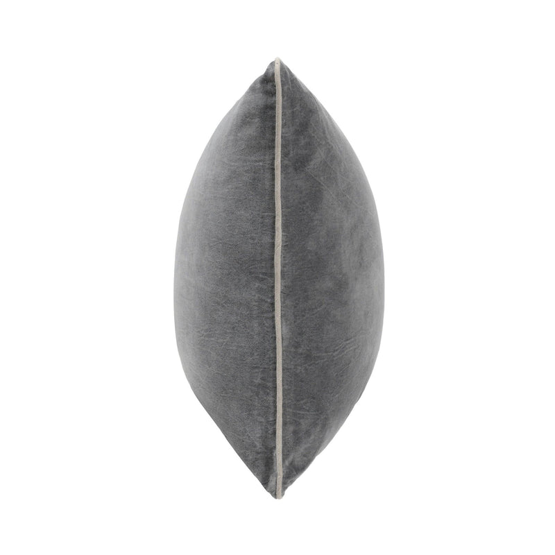 Heirloom Velvet - SLD Pillow - Stone Gray