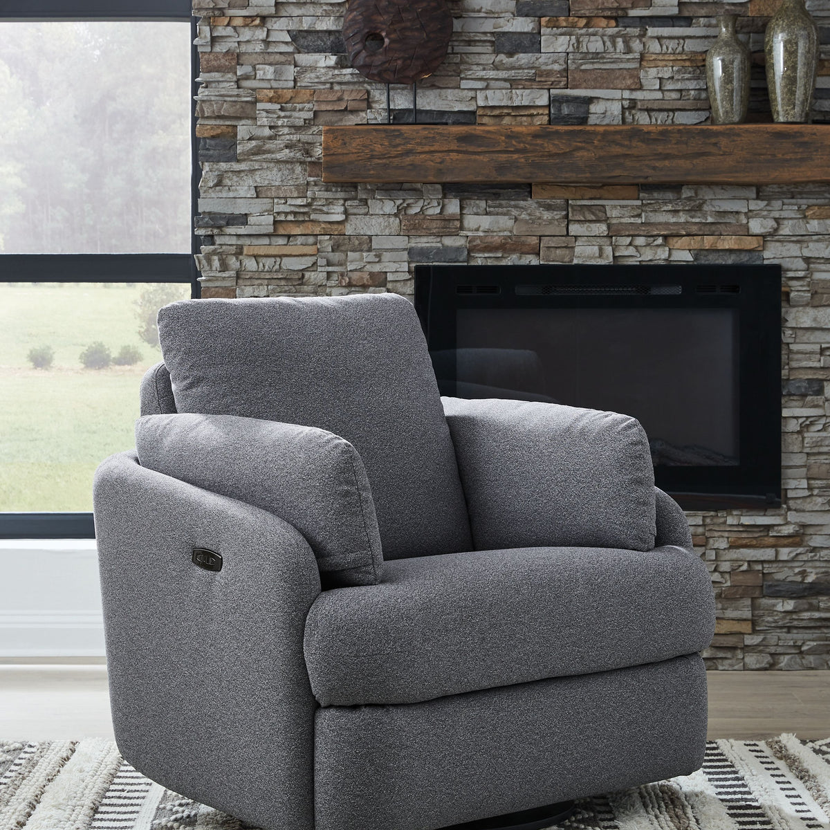 Alainmont Next-Gen Nuvella - Swivel Power Recliner