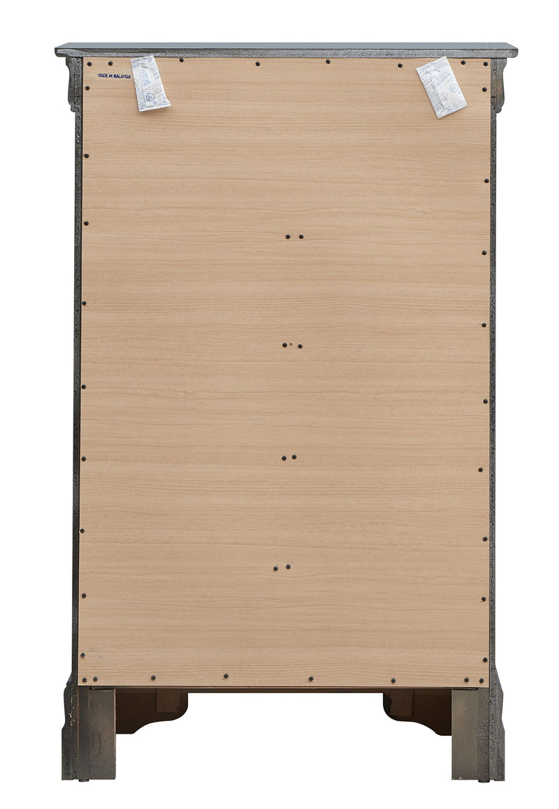 Sleek Transitional Chest - Metal Black