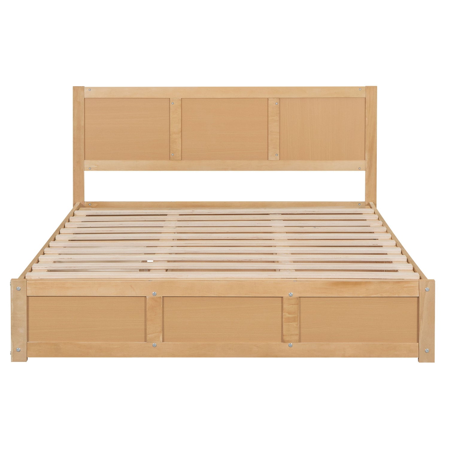 Platform Bed With Underneath Storage And 2 Drawers
