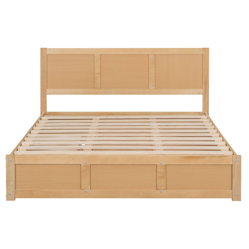 Platform Bed With Underneath Storage And 2 Drawers