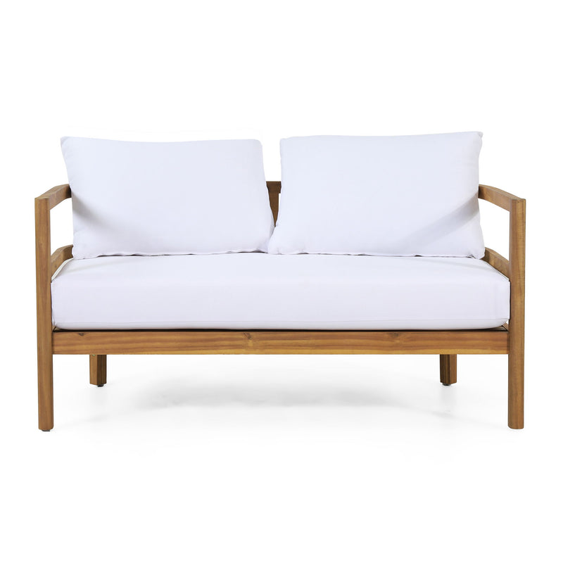 Outdoor Furniture With Coffee Table, Patio Conversation Set Deep Seating With Soft Cushion