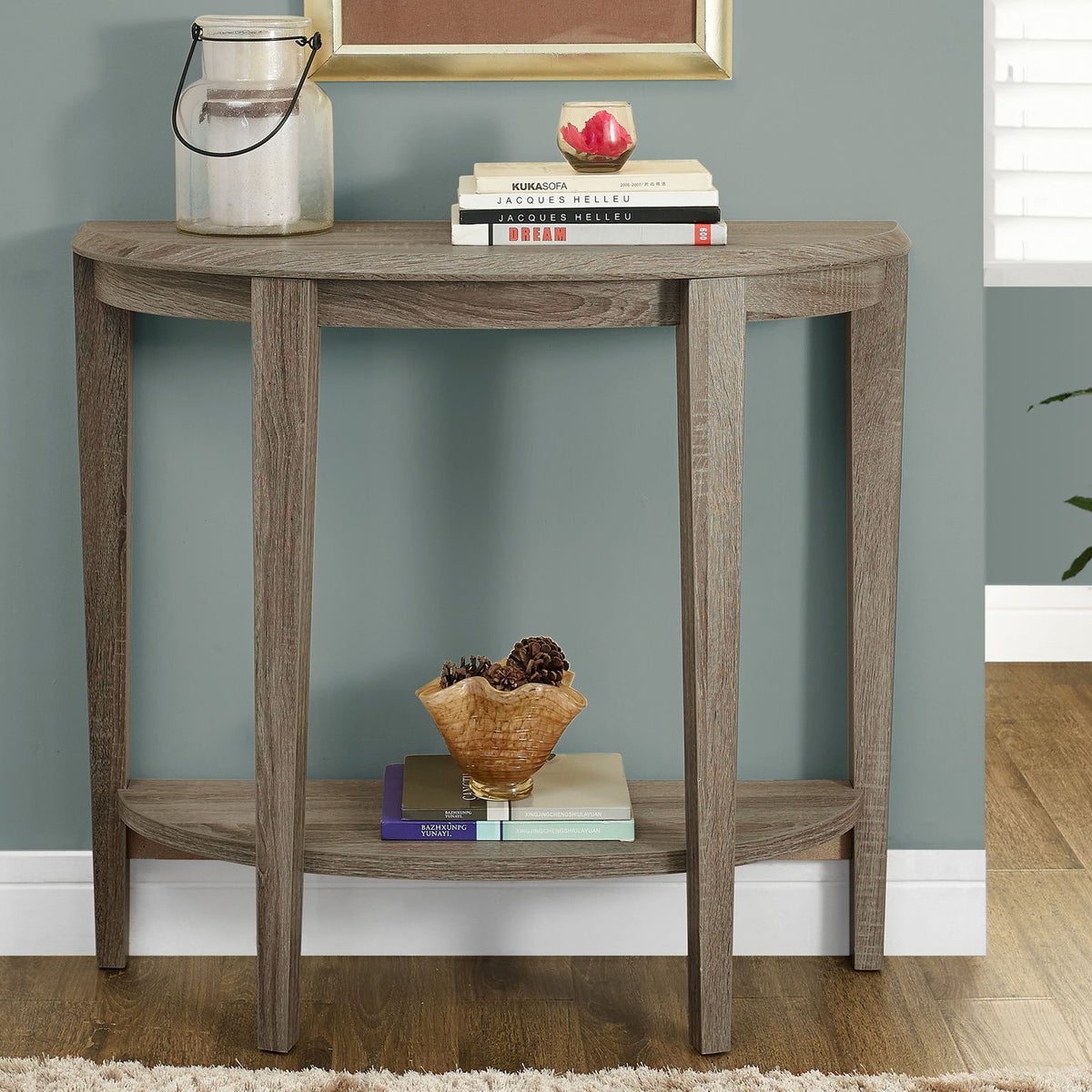 Accent Console Table For Entryway, Space-Saving Profile