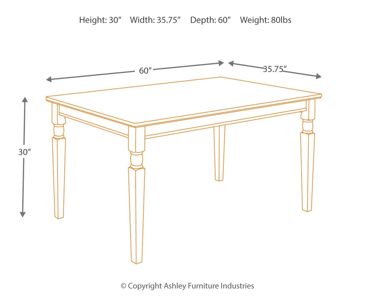 Owingsville - Rectangular Dining Room Table - Black / Brown