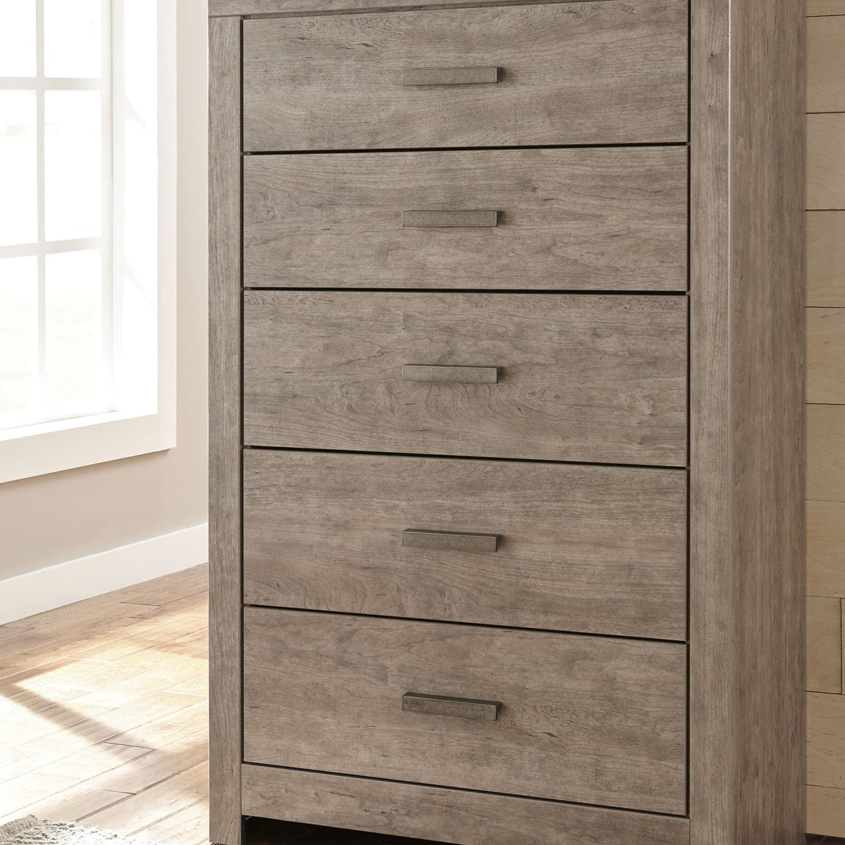 Culverbach - Five Drawer Chest - Gray
