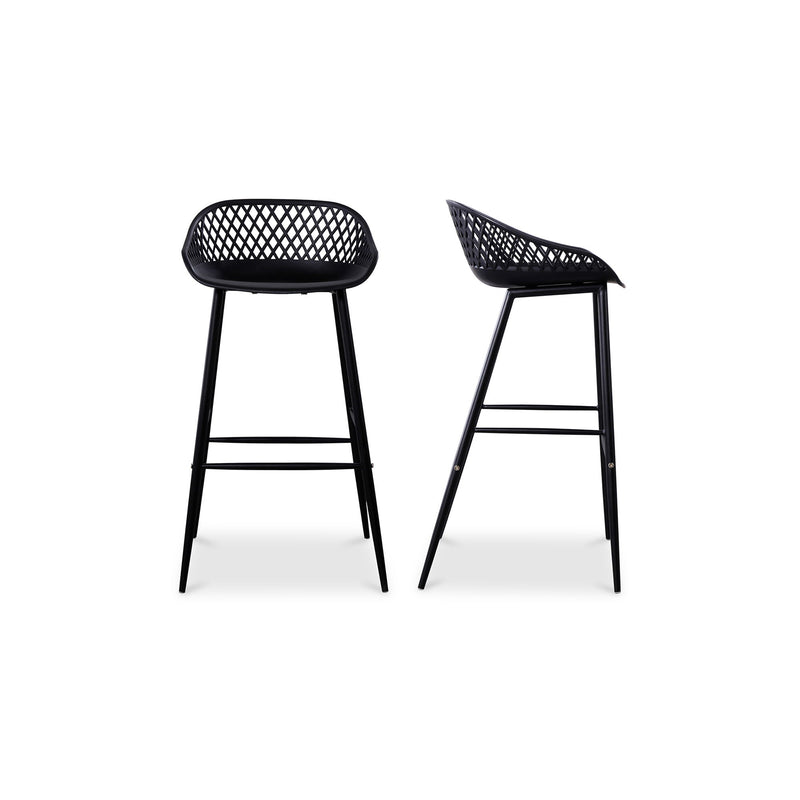 Piazza - Outdoor Barstool (Set of 2) - Black