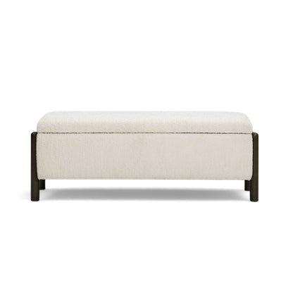 Abby - Nubby Fabric Storage Bench