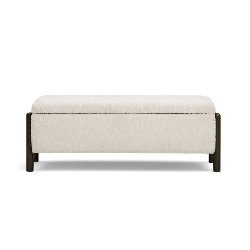 Abby - Nubby Fabric Storage Bench