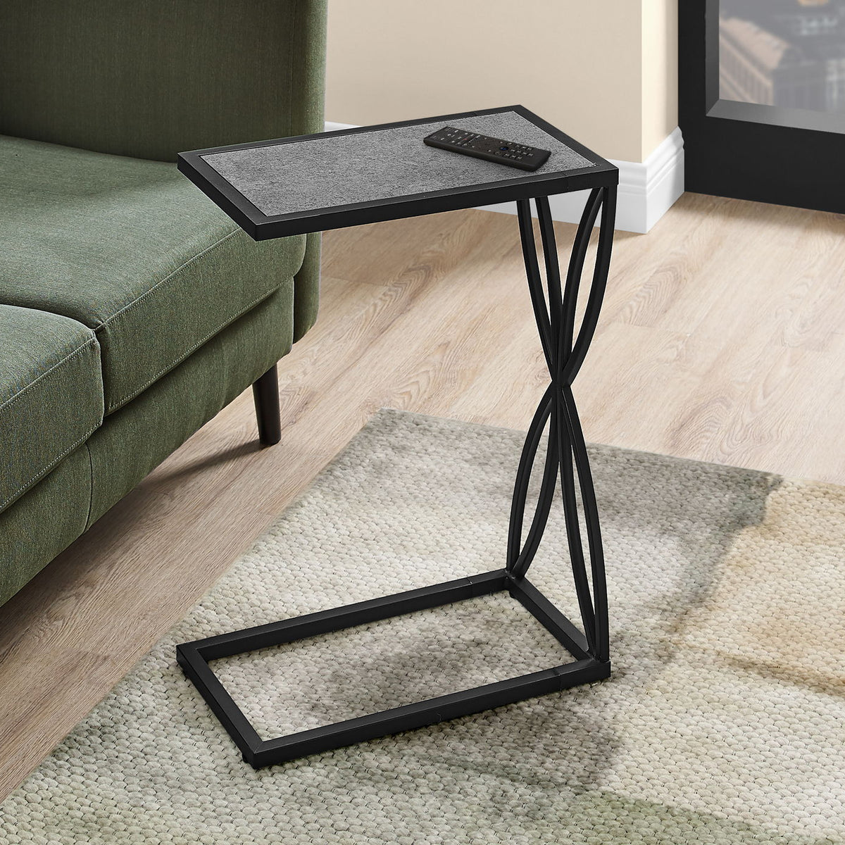 Accent Table C - Shaped, Modern - Gray