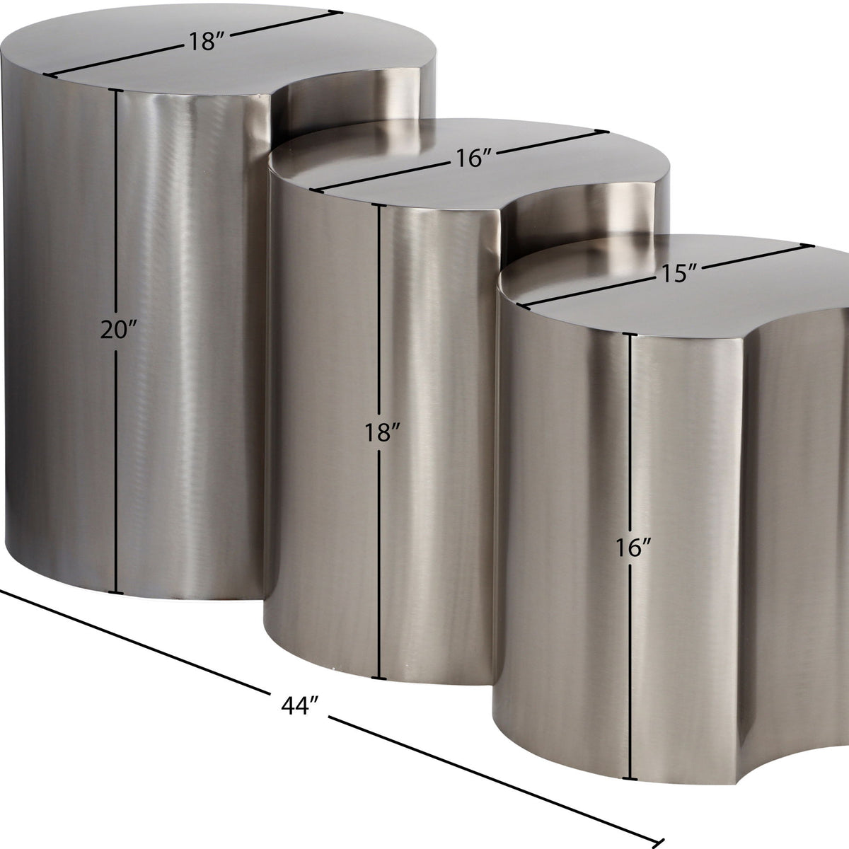 Dimple - 3 Piece Modular End Table