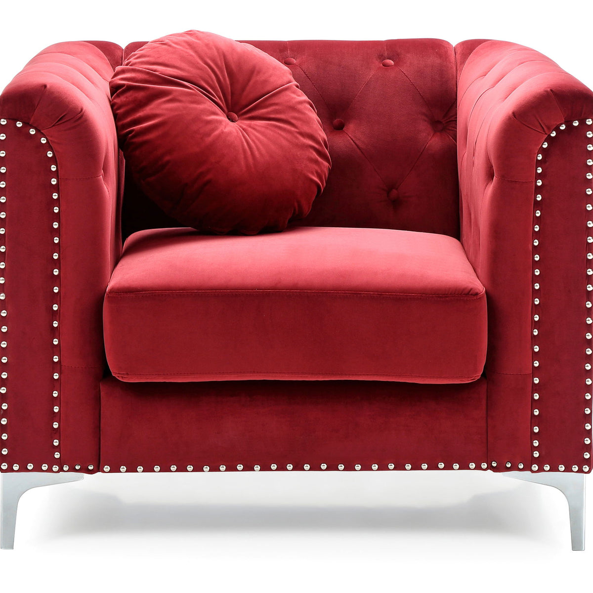 Contemporary Sloped Arm Chair