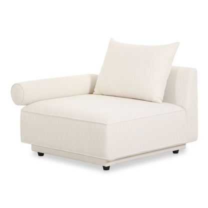 Rosello - Left Arm Facing Chair - White