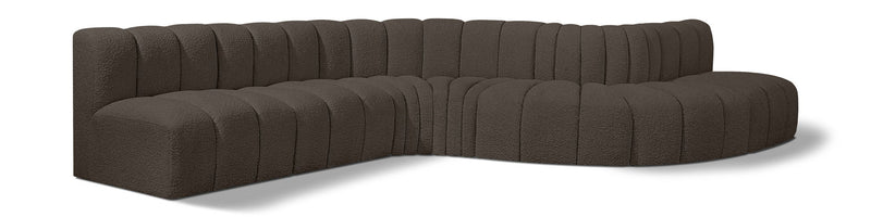 Arc - Boucle Fabric 7 Piece Modular Sofa