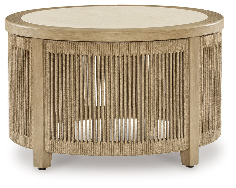 Spooners Cove - Round Cocktail Table - Beige