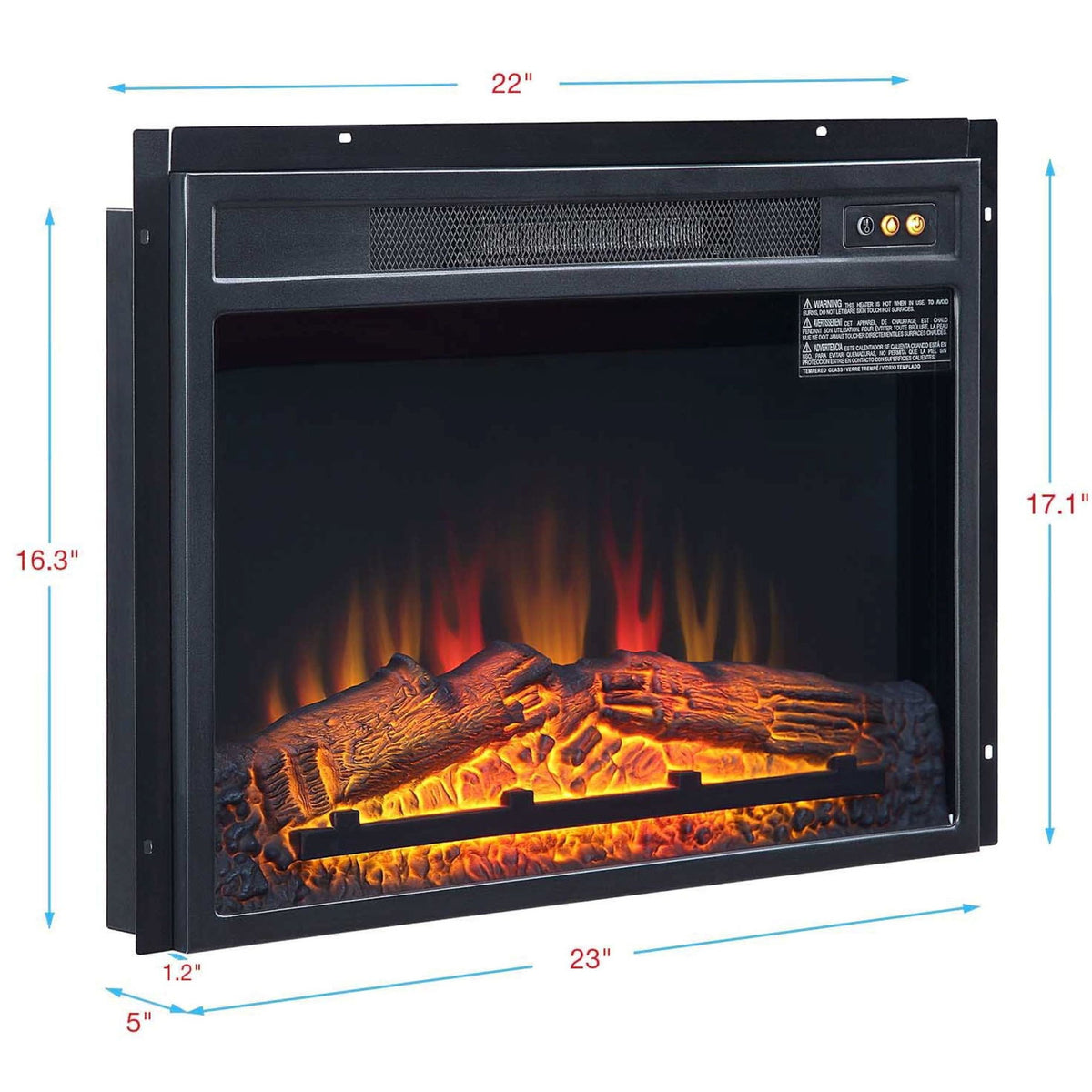Electric Fireplace - Black