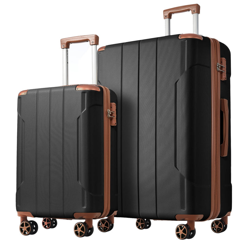 Hardshell ABS Luggage Sets 2 Piece Suitcase Set Expandable with TSA Lock Spinner Wheels for Men Women