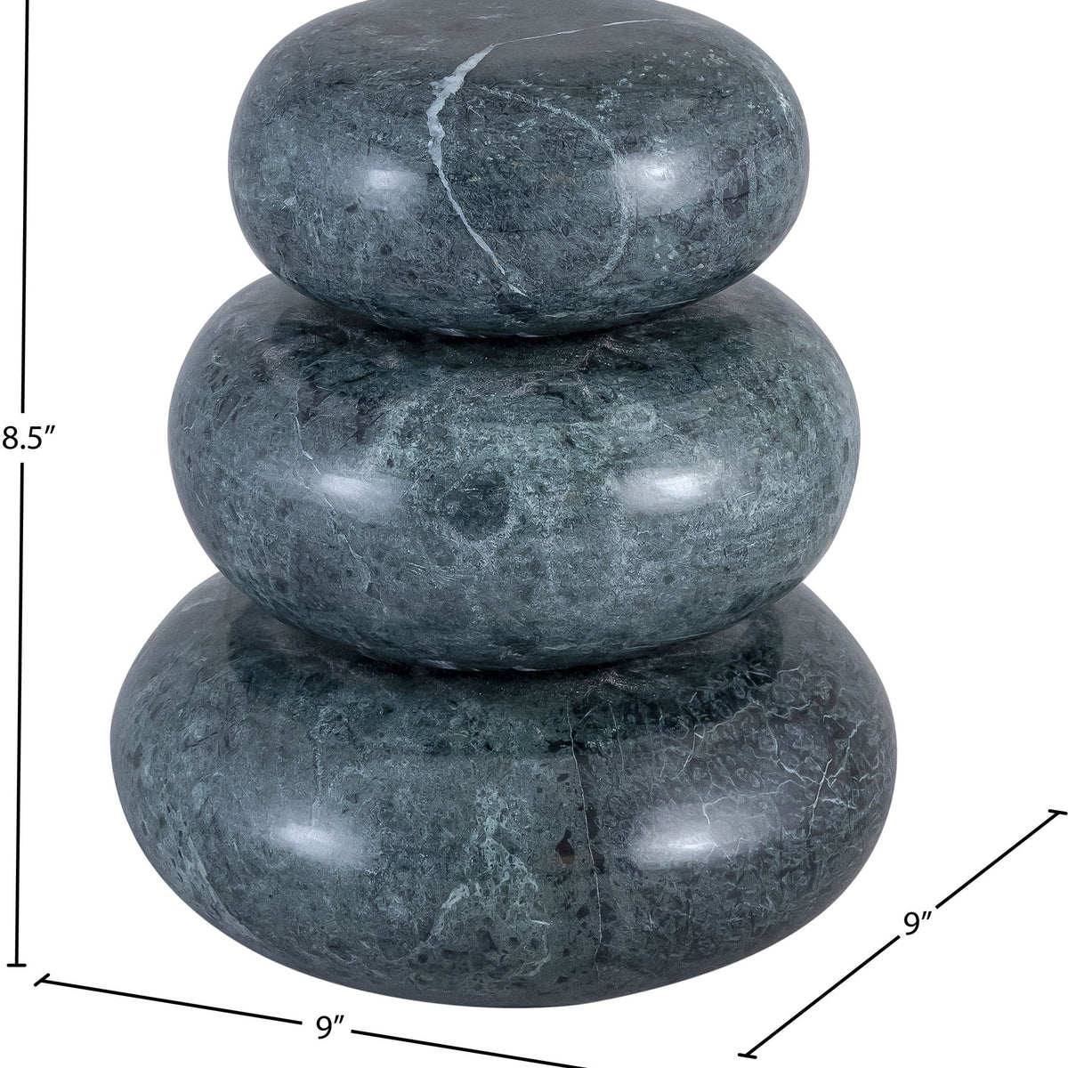 Pumpkin - 3 Piece Marble Decorative Object