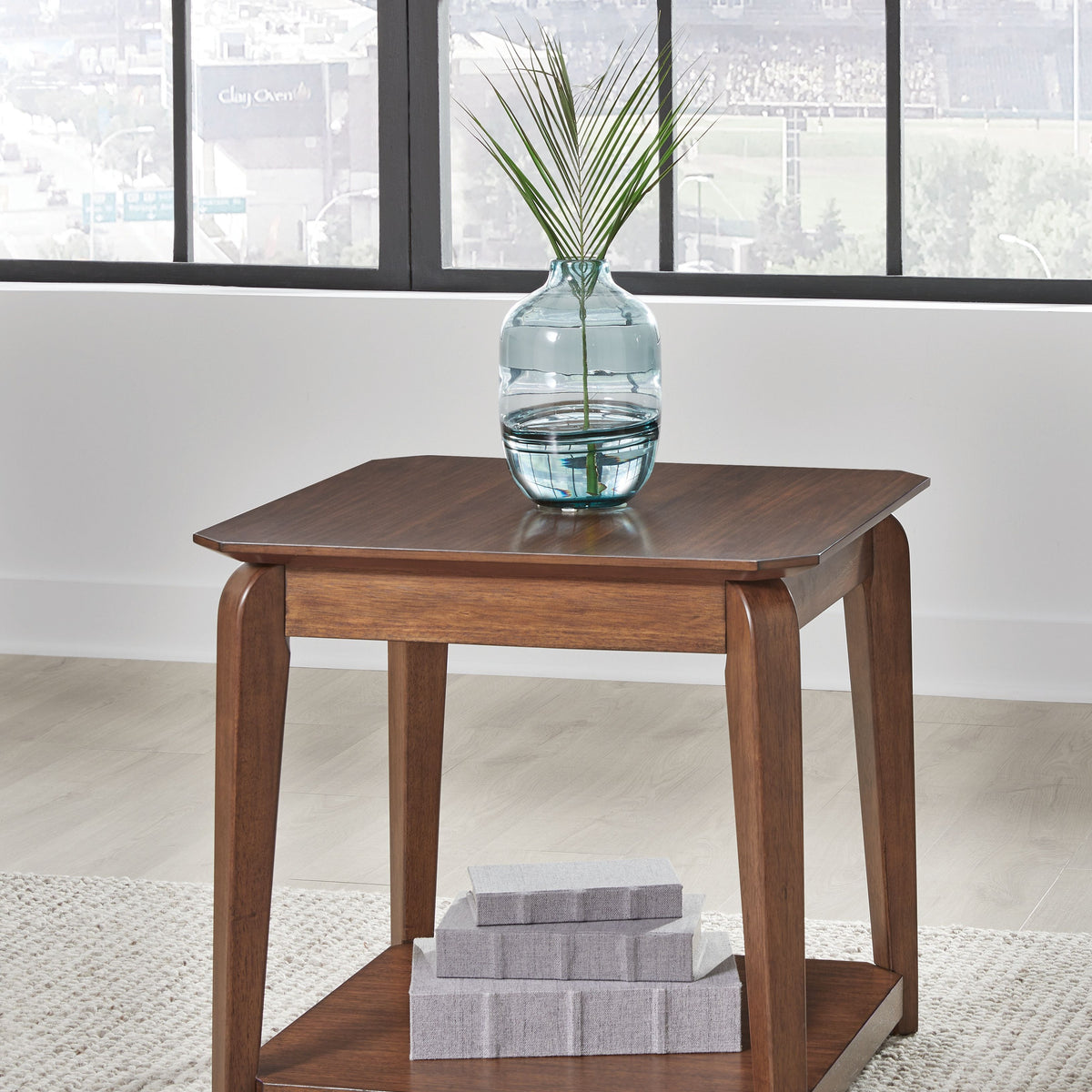 Trenmour - Square End Table - Medium Brown