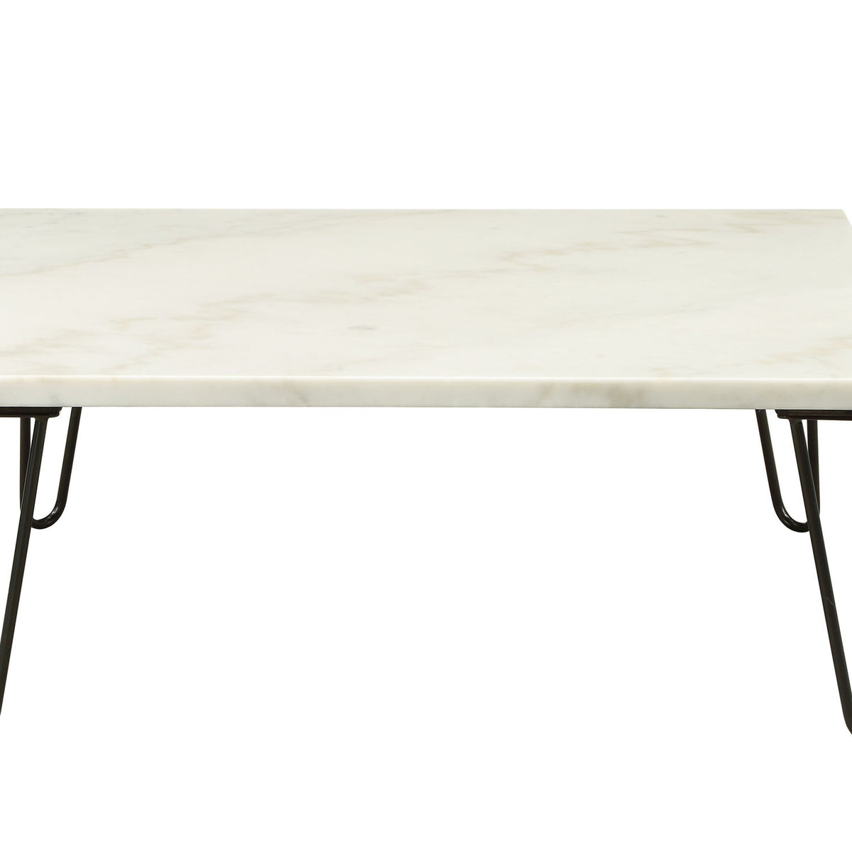 Telestis - Marble Top Coffee Table - Black / White Marble
