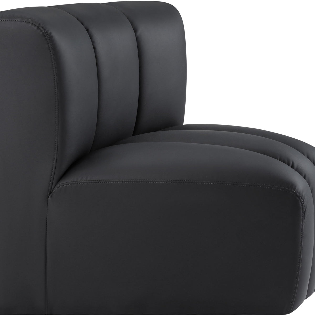 Arc - Faux Leather Curved Corner Chair