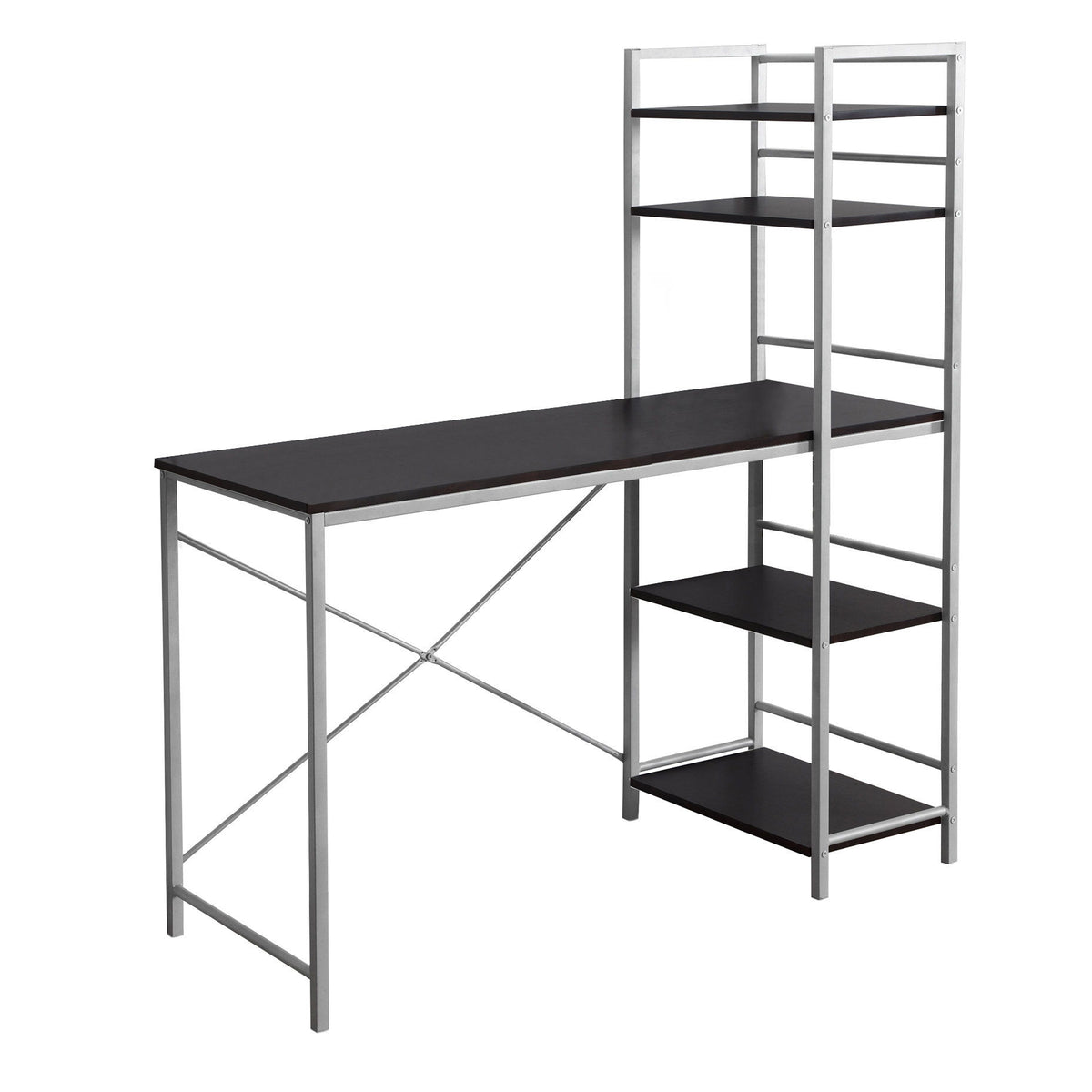 Computer Desk For Home Office, Laptop Storage Shelves