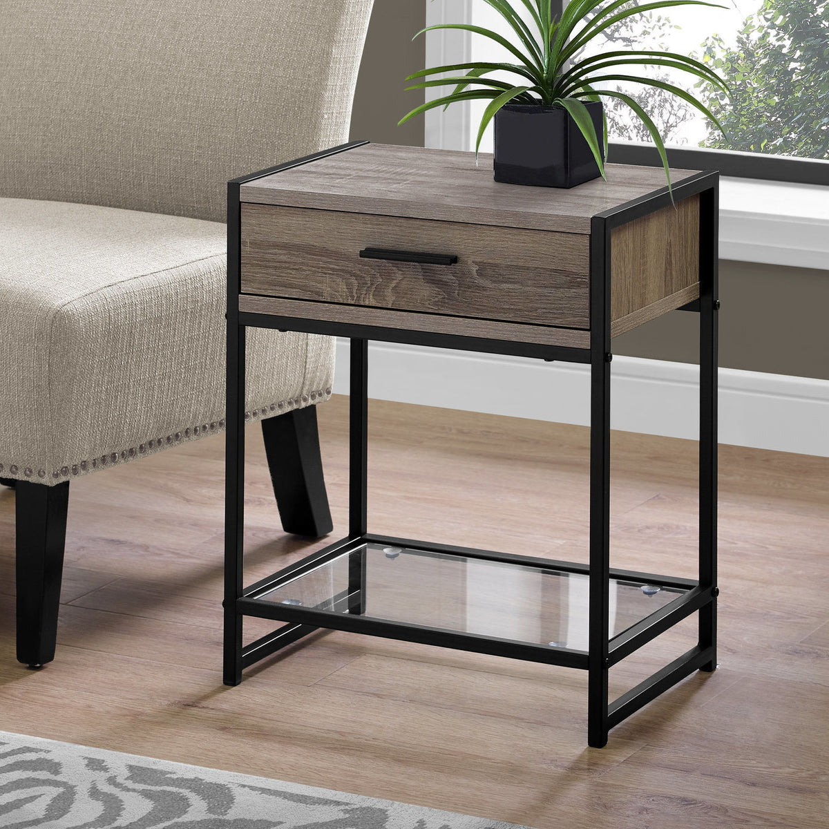 Versatile Accent Side Table, Storage Drawer