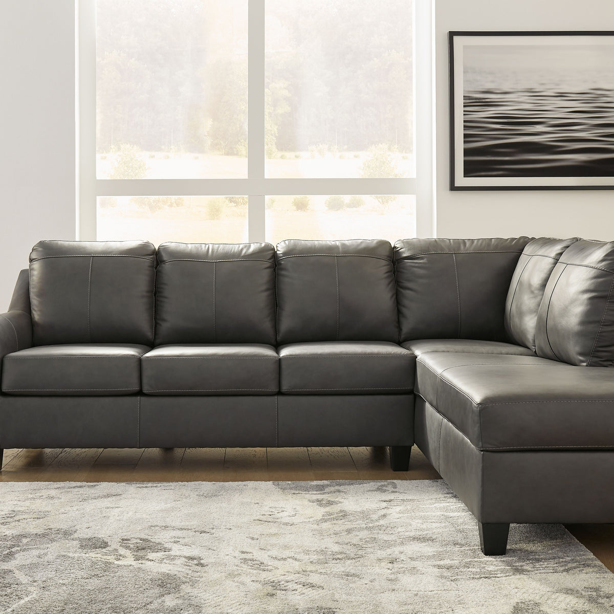 Valderno - Fog - 2-Piece Sectional With Raf Corner Chaise