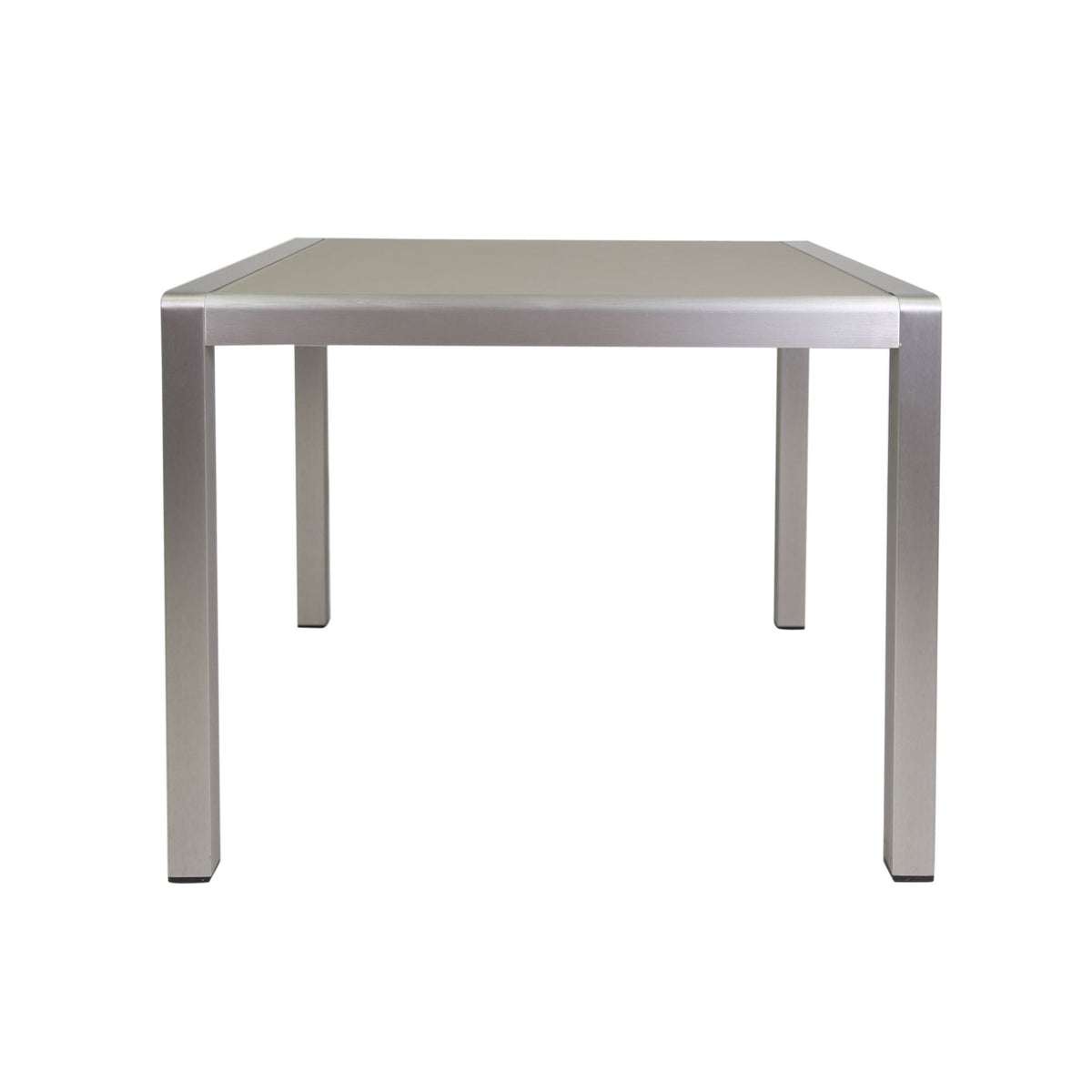 Outdoor Square Dining Table With Aluminum Frame