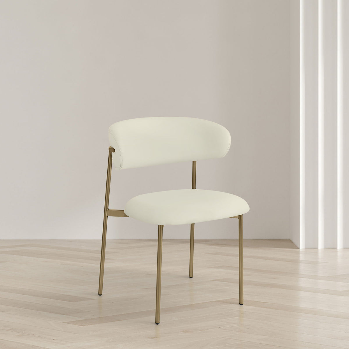 Lupita - Dining Chair With Brushed Gold Legs (Set of 2)