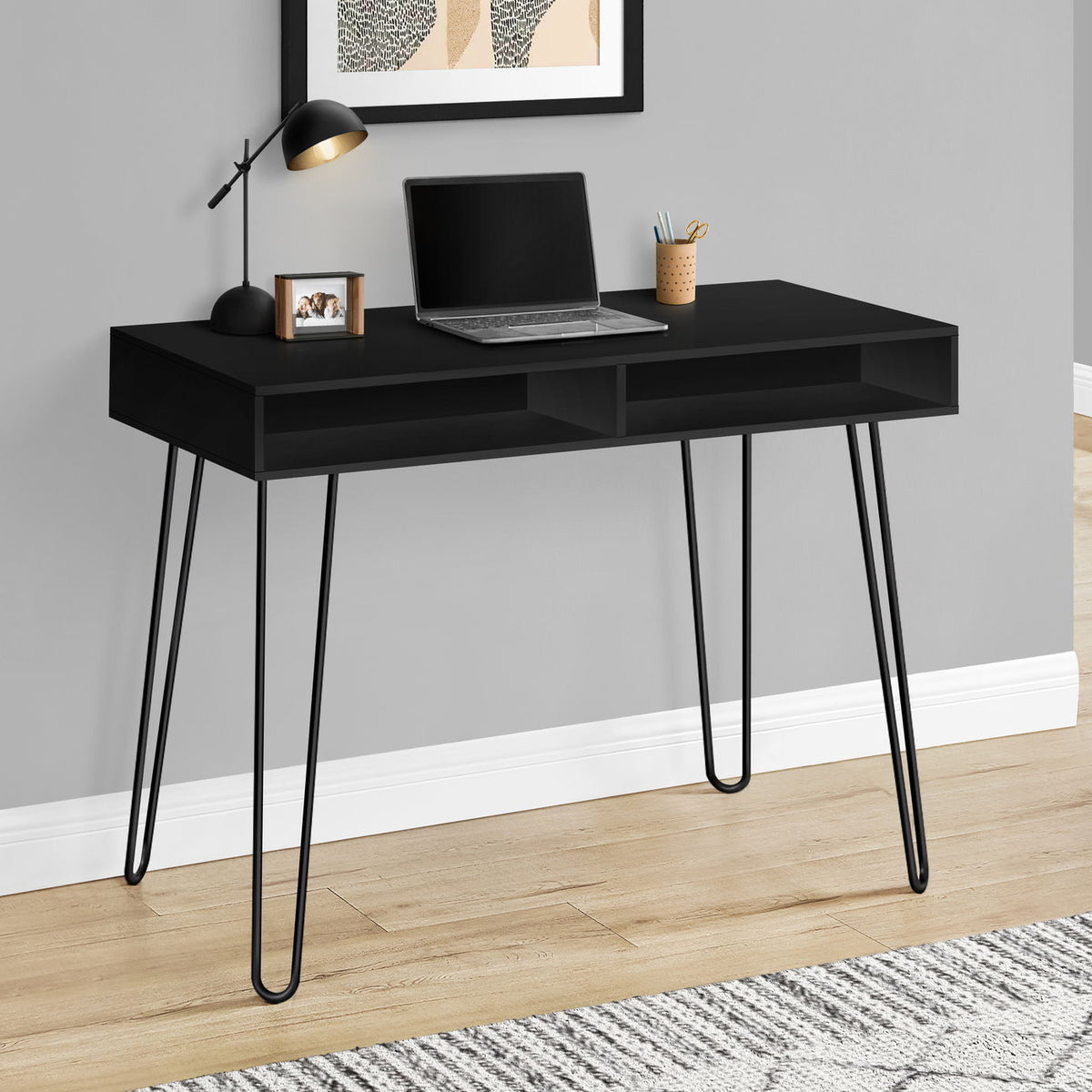 Computer Desk, Home Office, Laptop, Left And Right Set-Up, Storage Drawers, Work, Contemporary, Modern