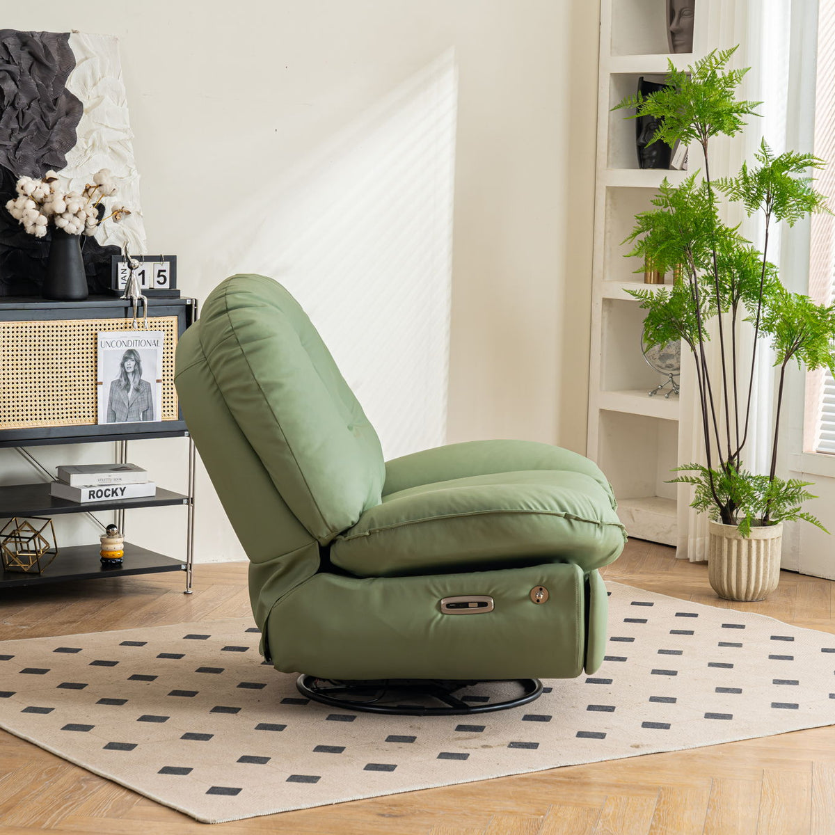 Power Recliner Swivel Glider USB Charger With Bluetooth Music Player, Sleep, Working, Game And Leisure