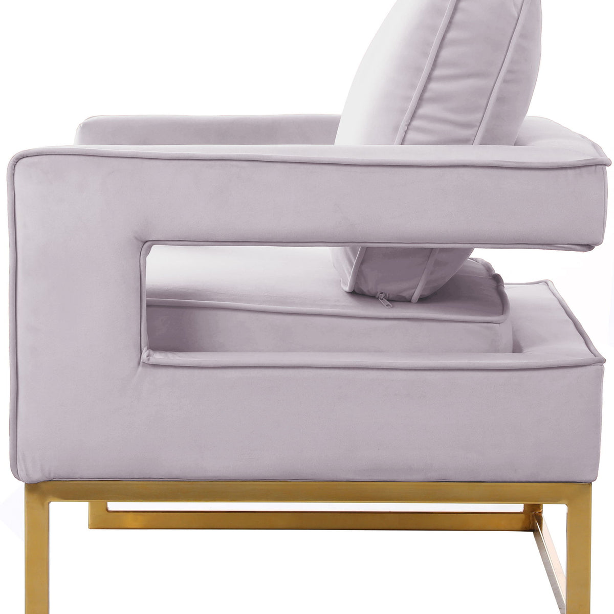 Noah - Accent Chair with Gold Legs