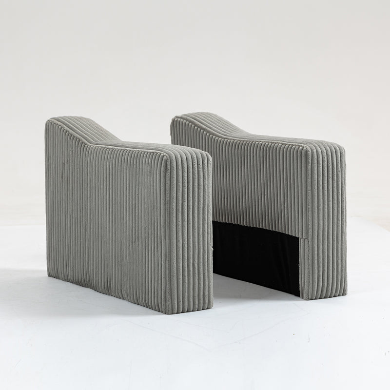 Modular Sofa Single Armrest Backrest Module for Modular Sectional Sofa Couch Side Armrest, Gray