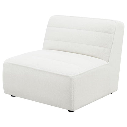 Sunny - Upholstered Armless Chair Natural - Ivory