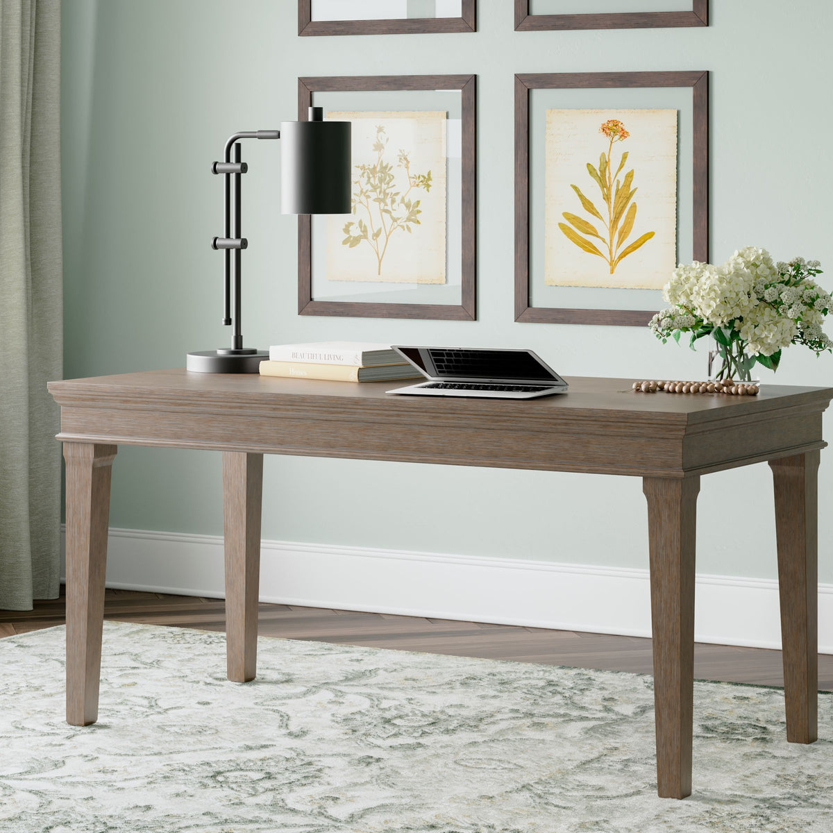 Janismore - Weathered Gray - Home Office Desk