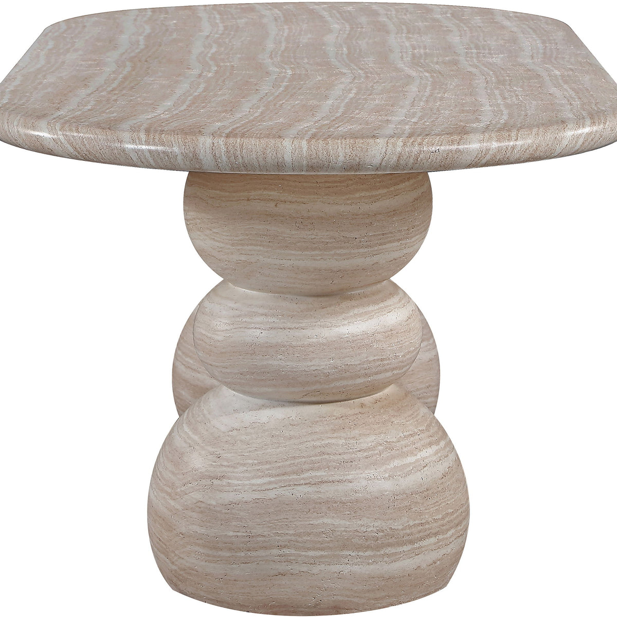 Navo - Indoor/Outdoor Dining Table - Travertine