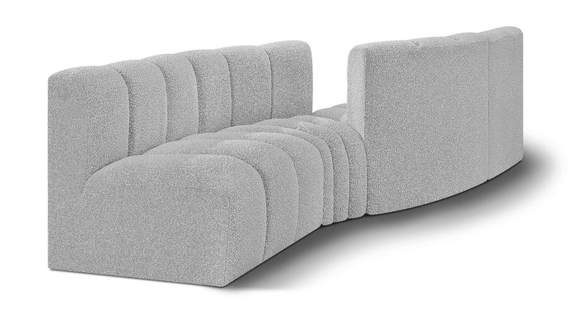 Arc - Boucle Fabric 4 Piece Sofa