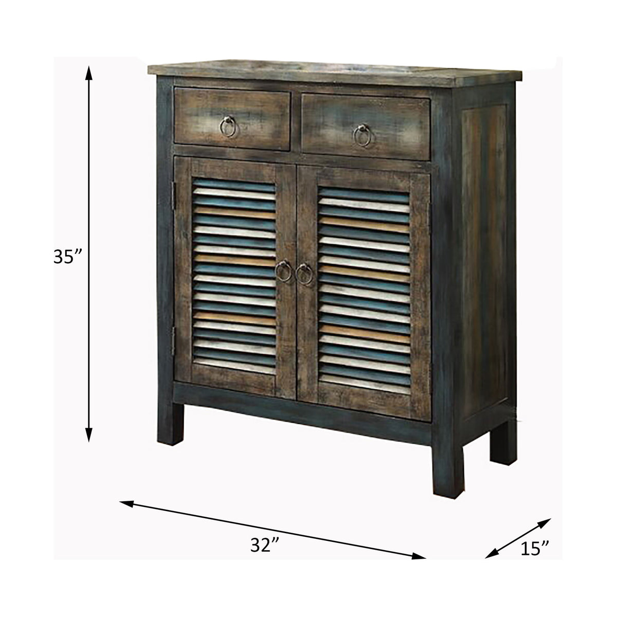 Glancio - Anqtique Console Cabinet - Oak