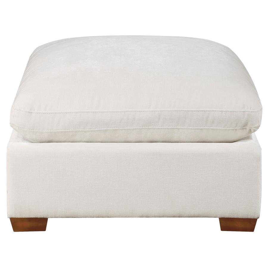 Lakeview - Rectangular Upholstered Ottoman - Ivory