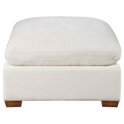 Lakeview - Rectangular Upholstered Ottoman - Ivory