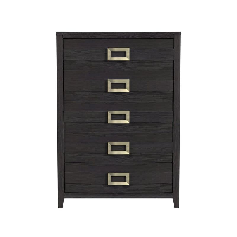 Tobias - 5-Drawer Chest - Black