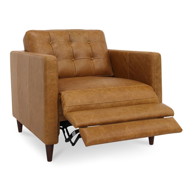 Bridgers - Leather Power Recliner Chair - Tan