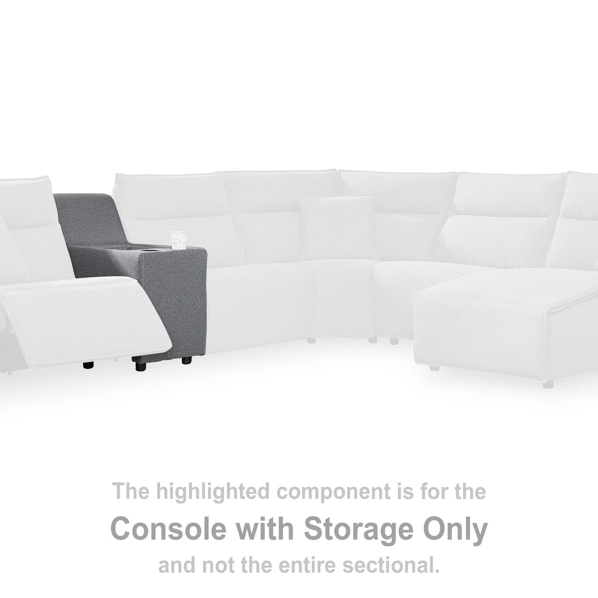 ModMax II - Salt And Pepper - Console With Storage