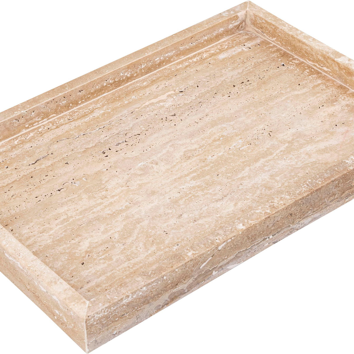 Barletta - Travertine Rectangular Tray - Natural