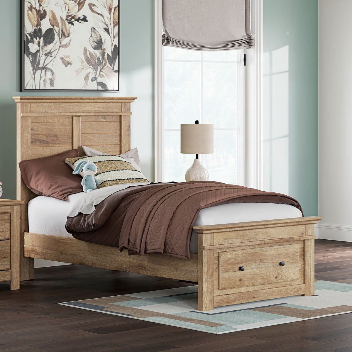Makidern - Panel Storage Bed