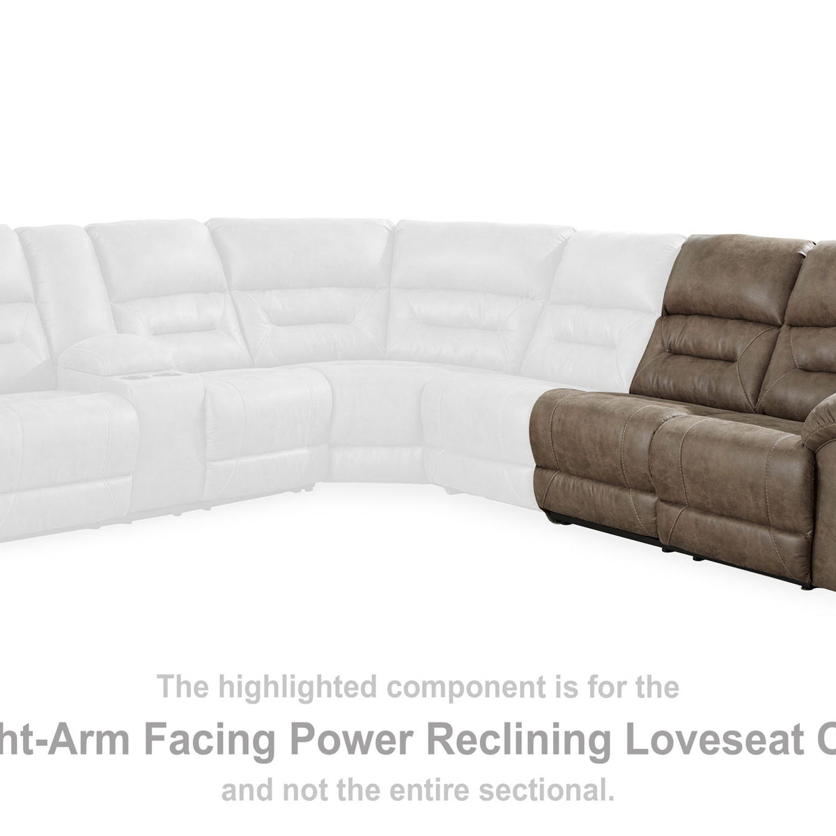 Ravenel - Raf Reclining Power Loveseat - Fossil