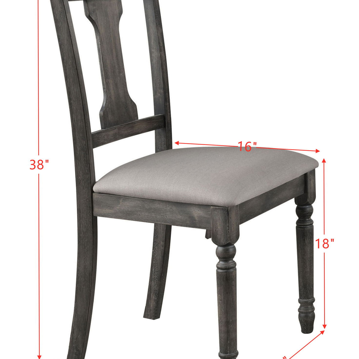 Wallace - Side Chair (Set of 2) - Tan / Weathered Gray