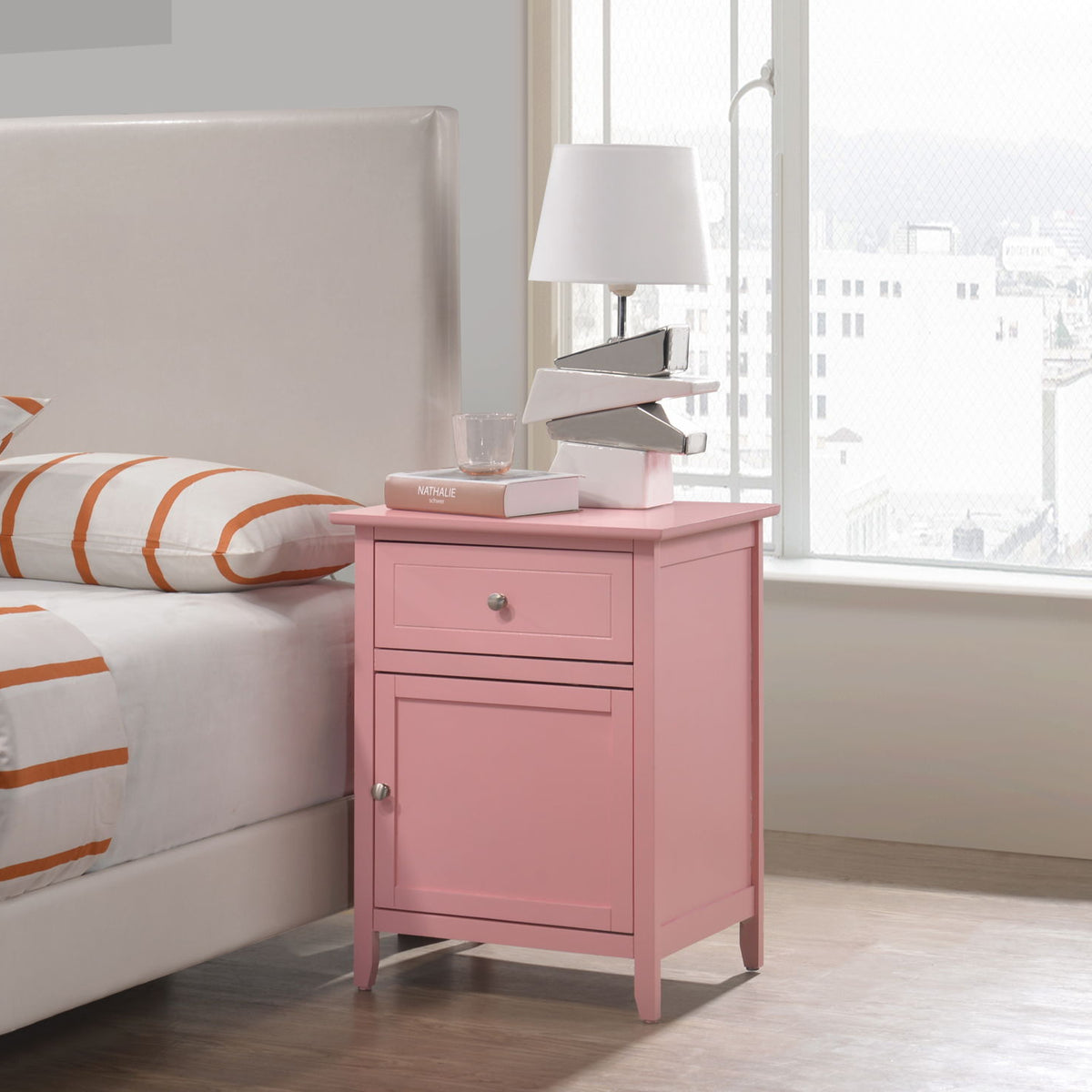 Izzy - 1 Drawer /1 Door Nightstand