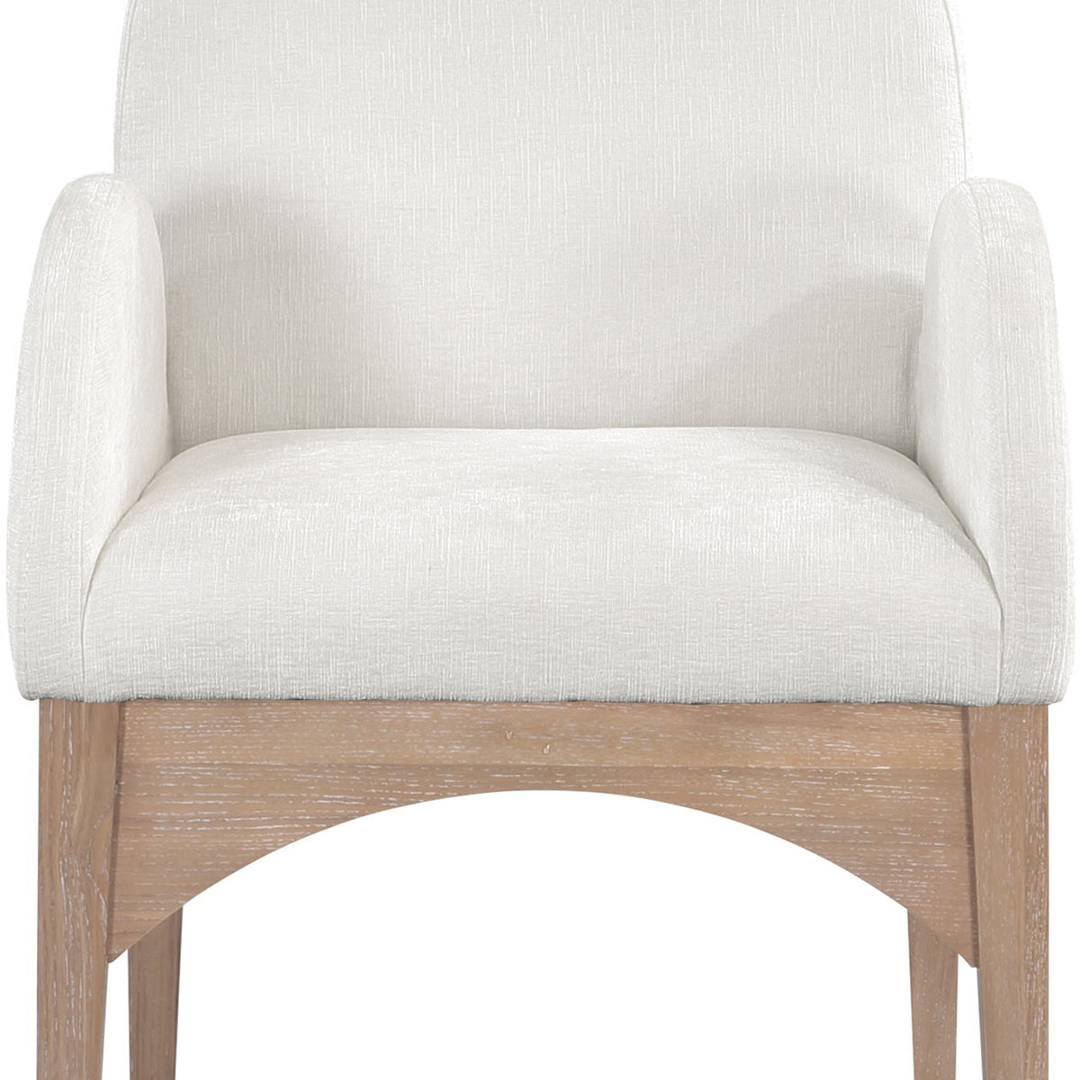 Waldorf - Chenille Dining Arm Chair With Natural Legs